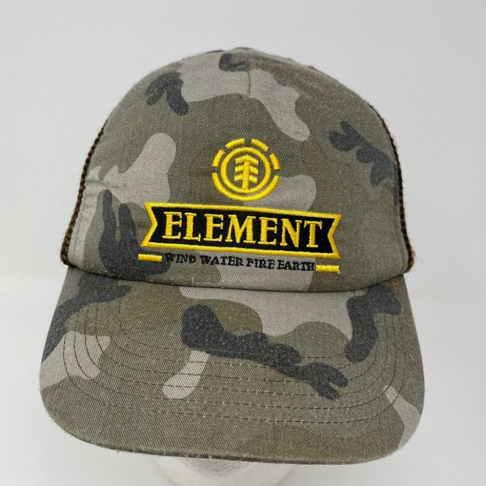 Element Crowns Camo Knit Snapback Hat‎